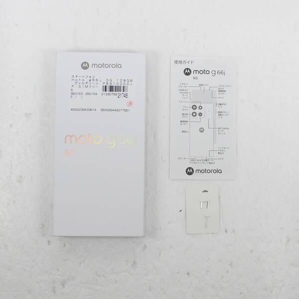 中古〕Motorola(モトローラ) moto g66j 5G 128GB ディルグリーン