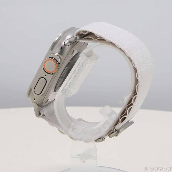〔中古〕Apple(アップル) Apple Watch Ultra GPS + Cellular 49mm チタニウムケース スターライトアルパインループ〔377-ud〕 |  | 01