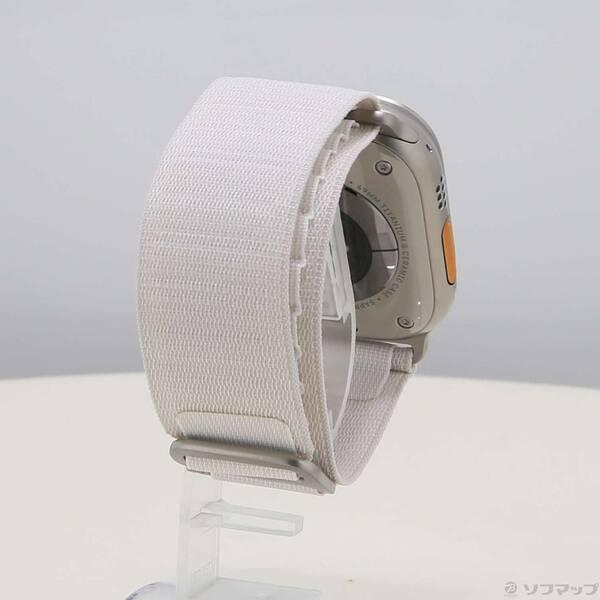 〔中古〕Apple(アップル) Apple Watch Ultra GPS + Cellular 49mm チタニウムケース スターライトアルパインループ〔377-ud〕 |  | 02