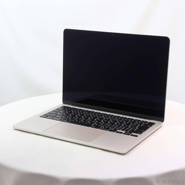 〔中古〕Apple(アップル) MacBook Air 13.6-inch Late-2024 MC7W4J／A Apple M2 8コアCPU_8コアGPU 16GB SSD256GB スターライト 〔26.3 Tahoe〕〔258-ud〕 | 