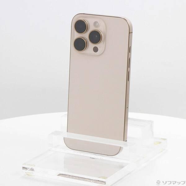 〔中古〕Apple(アップル) iPhone16 Pro 128GB デザートチタニウム MYMX3J／A SIMフリー〔352-ud〕 | 