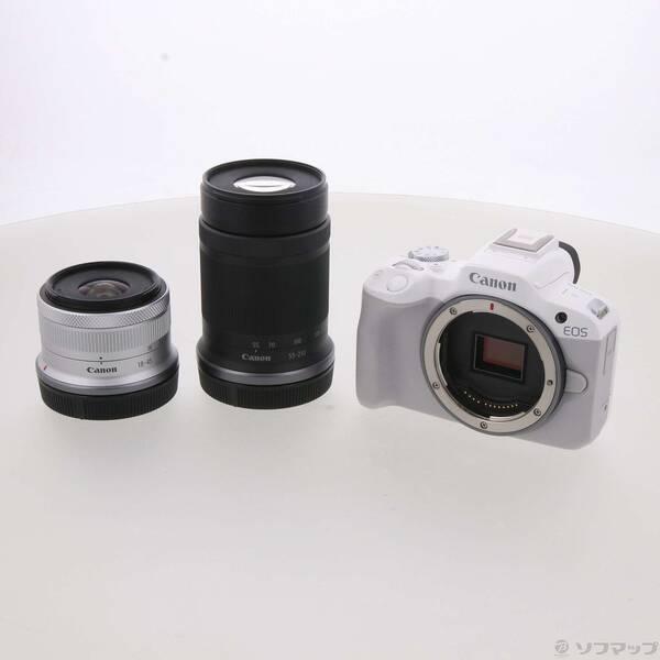 〔中古〕Canon(キヤノン) EOS R50 ダブルズームキット ホワイト〔344-ud〕 | 