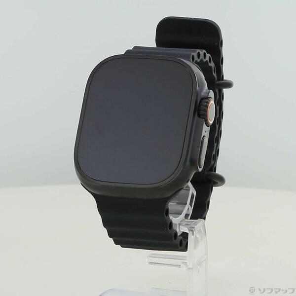 〔中古〕Apple(アップル) 〔展示品〕 Apple Watch Ultra 2 GPS + Cellular 49mm ブラックチタニウムケース ブラックオーシャンバンド〔297-ud〕 | 
