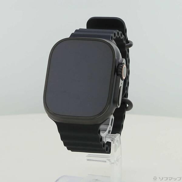 〔中古〕Apple(アップル) 〔展示品〕 Apple Watch Ultra 2 GPS + Cellular 49mm ブラックチタニウムケース ブラックオーシャンバンド〔297-ud〕 | 