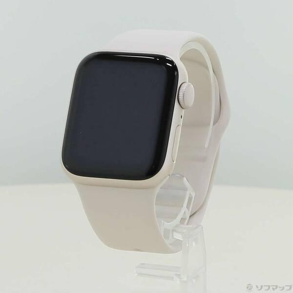 〔中古〕Apple(アップル) 〔展示品〕 Apple Watch SE 第2世代 GPS 40mm スターライトアルミニウムケース スターライトスポーツバンド〔276-ud〕 | 