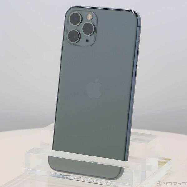 〔中古〕Apple(アップル) iPhone11 Pro 256GB ミッドナイトグリーン MWCC2J／A SIMフリー〔297-ud〕 | 