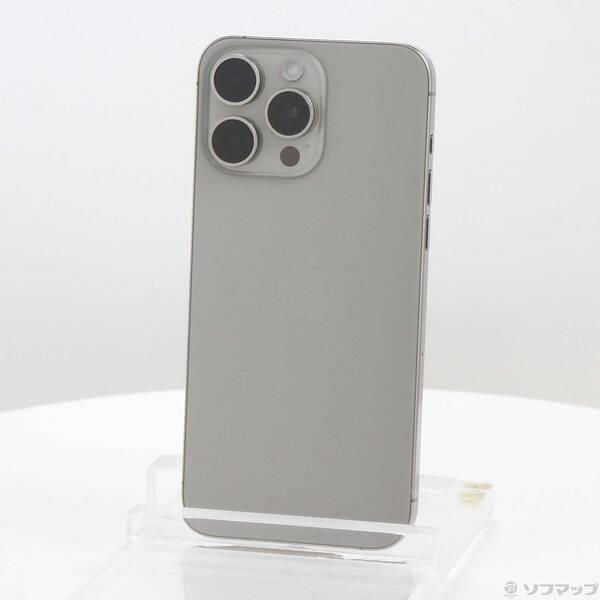 〔中古〕Apple(アップル) iPhone15 Pro Max 1TB ナチュラルチタニウム MU713J／A SIMフリー〔348-ud〕 | 