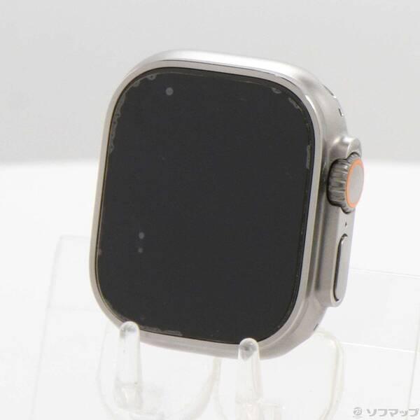 〔中古〕Apple(アップル) Apple Watch Ultra GPS + Cellular 49mm チタニウムケース バンド無し〔377-ud〕 | 