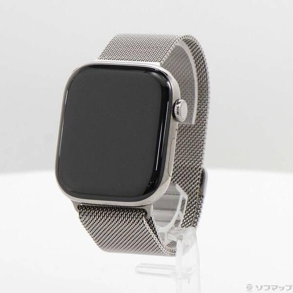 〔中古〕Apple(アップル) Apple Watch Series 10 GPS + Cellular 46mm ナチュラルチタニウムケース ナチュラルミラネーゼループ〔262-ud〕 | 