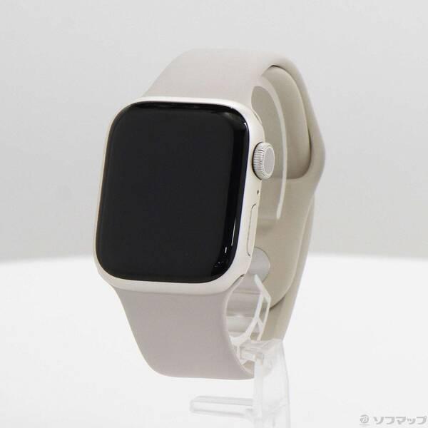 〔中古〕Apple(アップル) Apple Watch Series 8 GPS 41mm スターライトアルミニウムケース スターライトスポーツバンド〔262-ud〕 | 