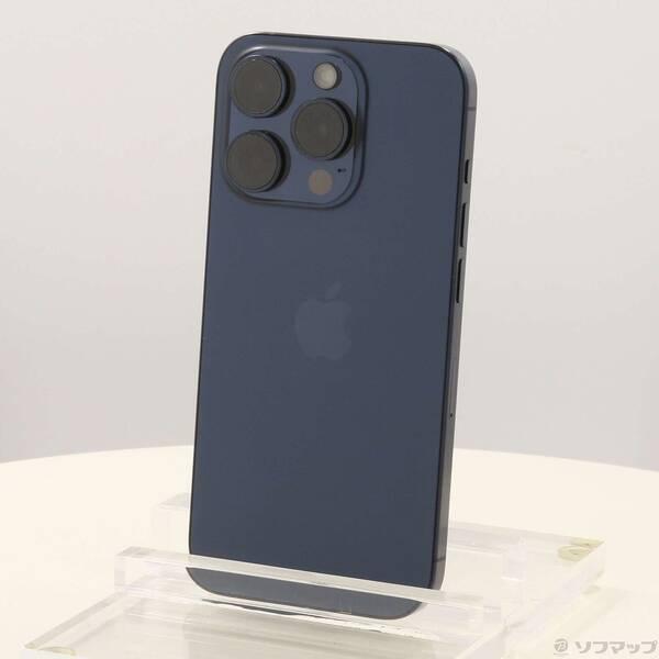 〔中古〕Apple(アップル) iPhone15 Pro 128GB ブルーチタニウム MTUA3J／A SIMフリー〔262-ud〕 | 