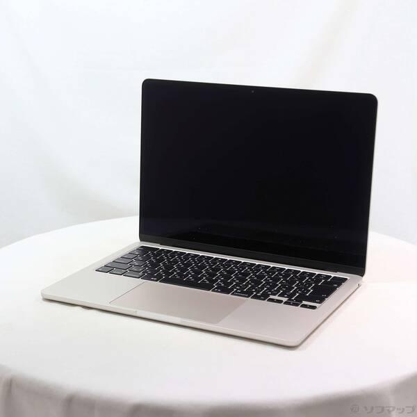 〔中古〕Apple(アップル) MacBook Air 13.6-inch Mid-2022 MLY23J／A Apple M2 8コアCPU_10コアGPU 8GB SSD512GB スターライト 〔26.3 Tahoe〕〔258-ud〕 | 