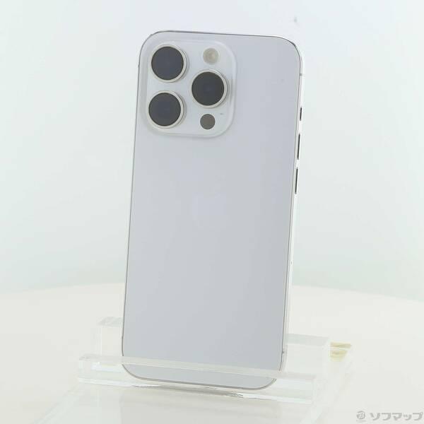 〔中古〕Apple(アップル) iPhone15 Pro 256GB ホワイトチタニウム MTUD3J／A SIMフリー〔262-ud〕 | 