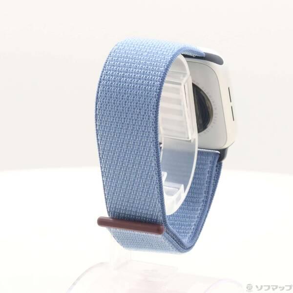 〔中古〕Apple(アップル) Apple Watch SE 第2世代 GPS 44mm シルバーアルミニウムケース ウインターブルースポーツループ〔198-ud〕 |  | 02