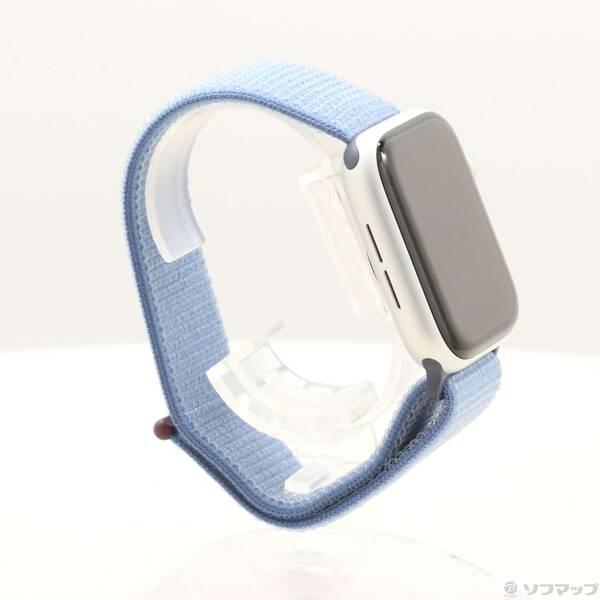 〔中古〕Apple(アップル) Apple Watch SE 第2世代 GPS 44mm シルバーアルミニウムケース ウインターブルースポーツループ〔198-ud〕 |  | 03