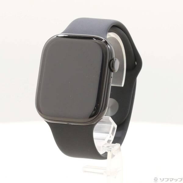 〔中古〕Apple(アップル) Apple Watch Series 11 GPS + Cellular 46mm ジェットブラックアルミニウムケース ブラックスポーツバンド〔377-ud〕 | 