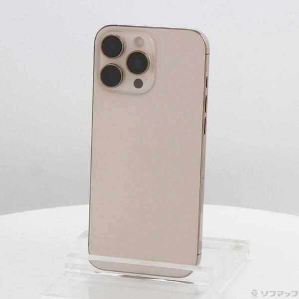 〔中古〕Apple(アップル) iPhone16 Pro Max 256GB デザートチタニウム MYWJ3J／A SIMフリー〔377-ud〕 | 