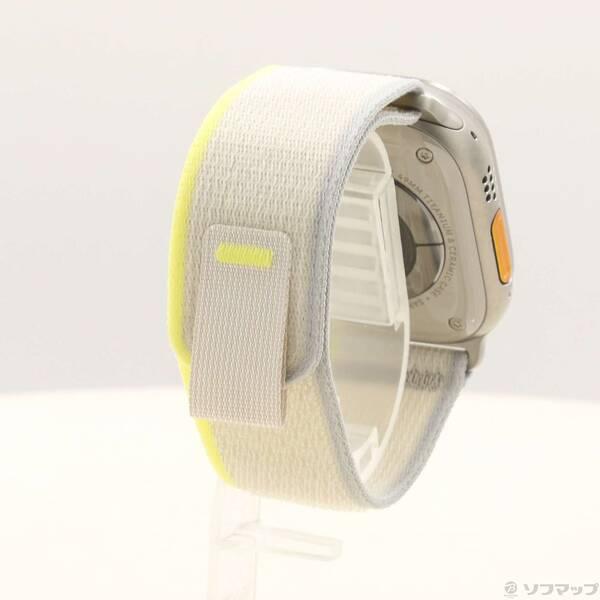 〔中古〕Apple(アップル) Apple Watch Ultra GPS + Cellular 49mm チタニウムケース イエロー／ベージュトレイルループ〔198-ud〕 |  | 02