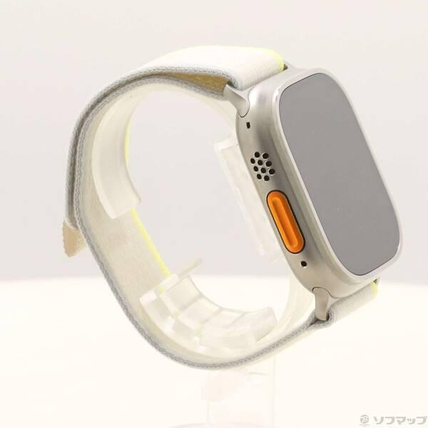 〔中古〕Apple(アップル) Apple Watch Ultra GPS + Cellular 49mm チタニウムケース イエロー／ベージュトレイルループ〔198-ud〕 |  | 03