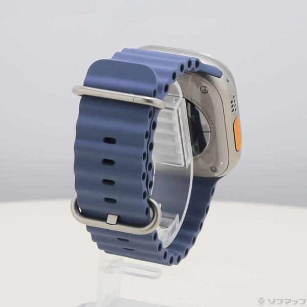 〔中古〕Apple(アップル) Apple Watch Ultra 3 GPS + Cellular 49mm ナチュラルチタニウムケース アンカーブルーオーシャンバンド〔262-ud〕 |  | 02