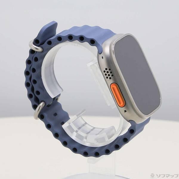 〔中古〕Apple(アップル) Apple Watch Ultra 3 GPS + Cellular 49mm ナチュラルチタニウムケース アンカーブルーオーシャンバンド〔262-ud〕 |  | 03