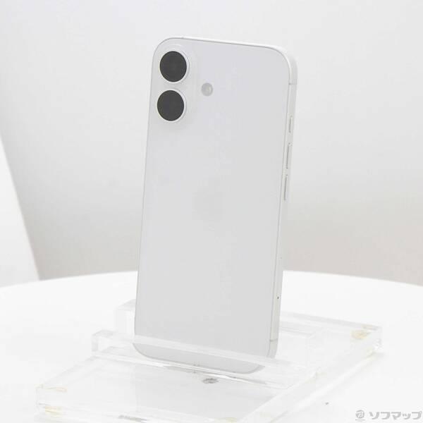〔中古〕Apple(アップル) iPhone16 128GB ホワイト MYDR3J／A SIMフリー〔198-ud〕 | 