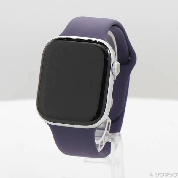 〔中古〕Apple(アップル) Apple Watch Series 11 GPS 46mm シルバーアルミニウムケース パープルフォグスポーツバンド〔198-ud〕 | 