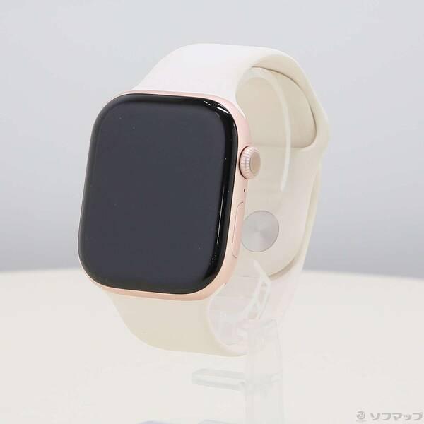 〔中古〕Apple(アップル) Apple Watch Series 10 GPS + Cellular 46mm ローズゴールドアルミニウムケース ライトブラッシュスポーツバンド〔258-ud〕 | 