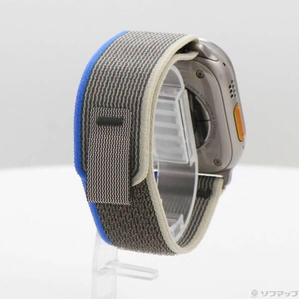 〔中古〕Apple(アップル) Apple Watch Ultra GPS + Cellular 49mm チタニウムケース ブルー／グレイトレイルループ〔377-ud〕 |  | 02