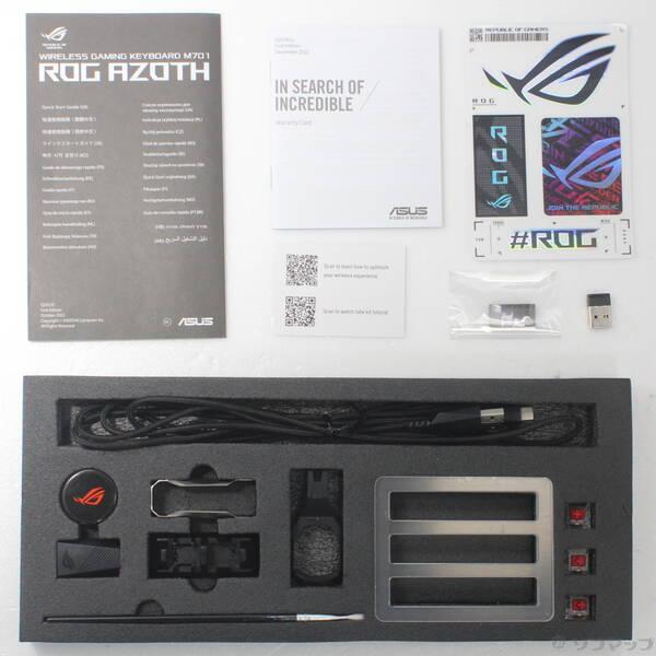 〔中古〕ASUS(エイスース) ROG Azoth M701 ガンメタル 赤軸〔377-ud〕 |  | 01
