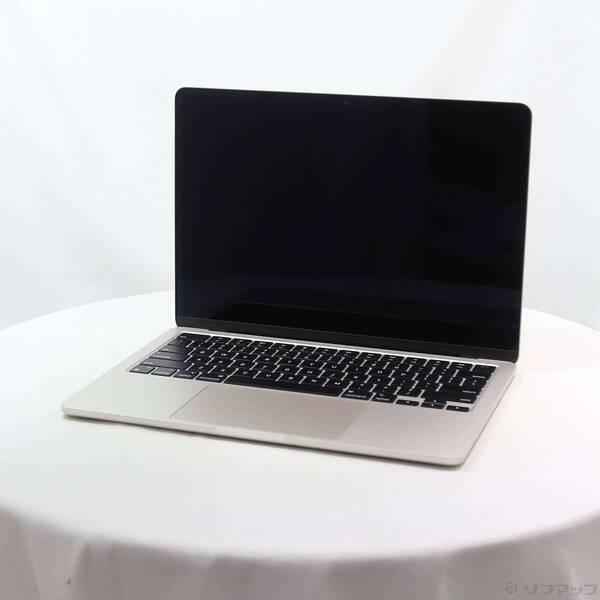〔中古〕Apple(アップル) MacBook Air 13.6-inch Mid-2022 MLY13J／A Apple M2 8コアCPU_8コアGPU 8GB SSD256GB スターライト 〔26.3 Tahoe〕〔276-ud〕 | 