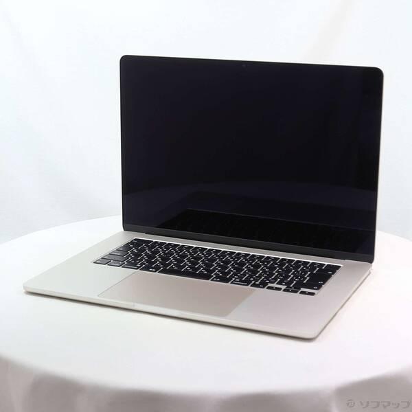 〔中古〕Apple(アップル) MacBook Air 15.3-inch Mid-2023 MQKU3J／A Apple M2 8コアCPU_10コアGPU 8GB SSD256GB スターライト 〔26.3 Tahoe〕〔276-ud〕 | 