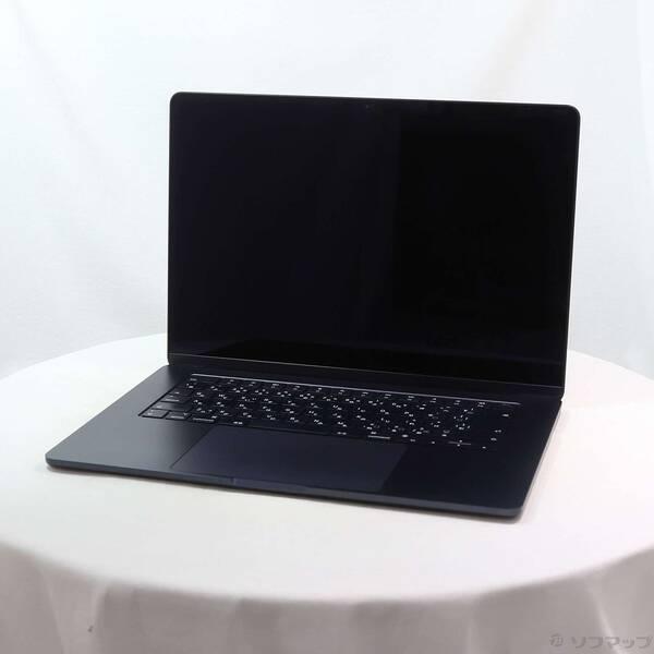〔中古〕Apple(アップル) MacBook Air 15.3-inch Mid-2023 MQKW3J／A Apple M2 8コアCPU_10コアGPU 8GB SSD256GB ミッドナイト 〔26.3 Tahoe〕〔258-ud〕 | 
