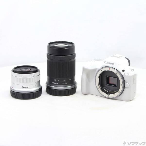 〔中古〕Canon(キヤノン) EOS R50 ダブルズームキット ホワイト〔348-ud〕 | 