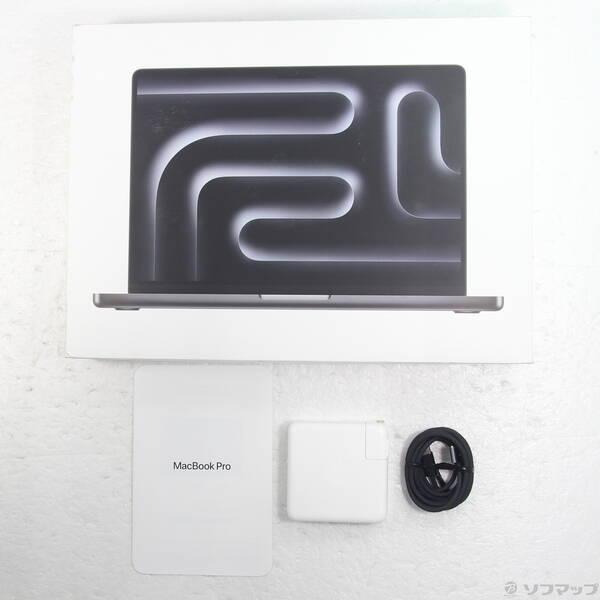 〔中古〕MacBook Pro 14.2-inch Late-2023 MRX43J／A Apple M3 Pro 12コアCPU_18コアGPU 18GB SSD512GB スペースブラック 〔26.3 Tahoe〕〔258-ud〕 |  | 04