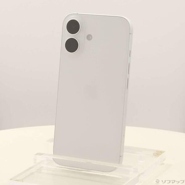 〔中古〕Apple(アップル) iPhone16 128GB ホワイト MYDR3J／A SIMフリー〔262-ud〕 | 