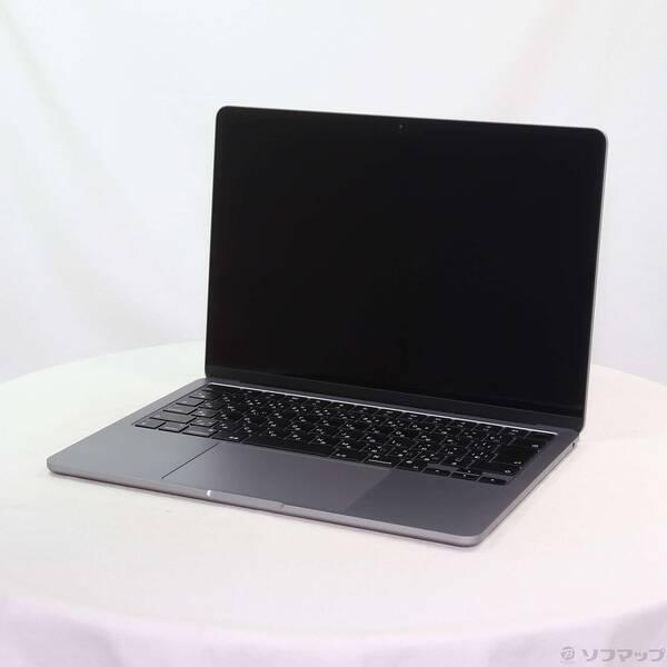 〔中古〕Apple(アップル) MacBook Air 13.6-inch Mid-2022 MLXW3J／A Apple M2 8コアCPU_8コアGPU 16GB SSD256GB スペースグレイ 〔26.3 Tahoe〕〔377-ud〕 | 
