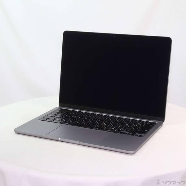 〔中古〕Apple(アップル) MacBook Air 13.6-inch Mid-2022 MLXW3J／A Apple M2 8コアCPU_8コアGPU 16GB SSD256GB スペースグレイ 〔26.3 Tahoe〕〔377-ud〕 | 