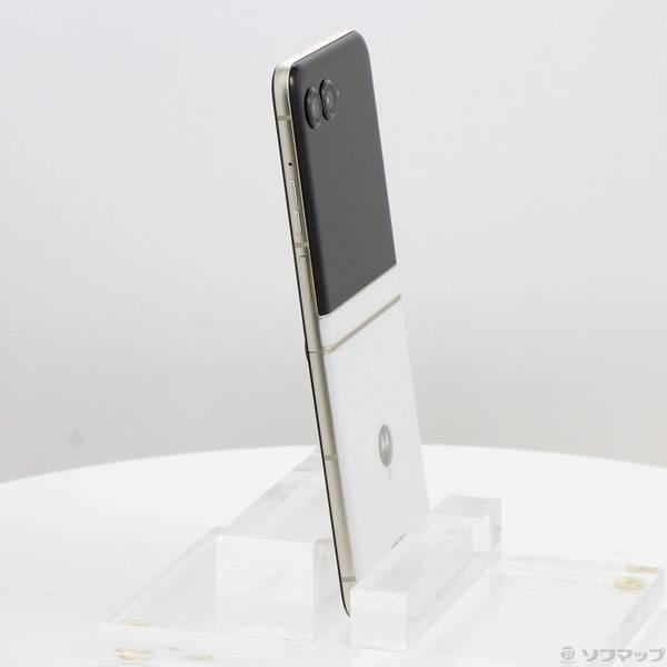 〔中古〕Motorola(モトローラ) motorola razr 50d 256GB ホワイトマーブル M-51E docomo SIMフリー〔344-ud〕 |  | 03