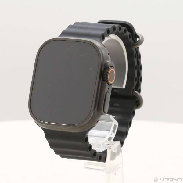 〔中古〕Apple(アップル) Apple Watch Ultra 3 GPS + Cellular 49mm ブラックチタニウムケース ブラックオーシャンバンド〔262-ud〕 | 