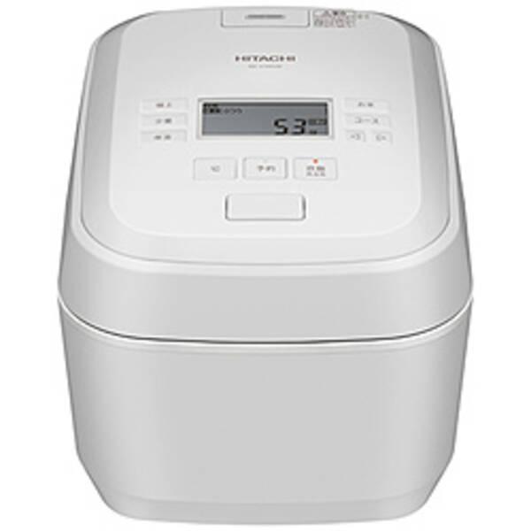 〔中古〕HITACHI(日立) 〔展示品〕 炊飯ジャー 圧力＆スチーム ふっくら御膳 フロストホワイト RZ-V100JM-W ［5.5合 ／圧力IH］〔276-ud〕 | 