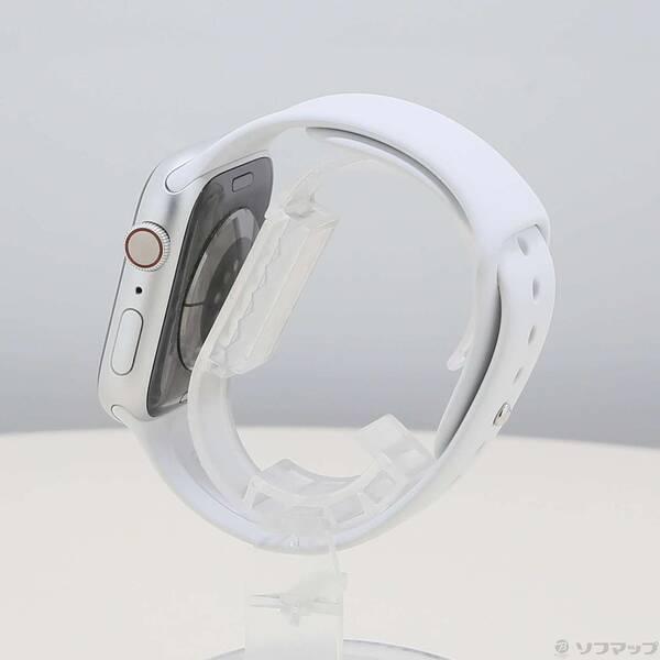 〔中古〕Apple(アップル) Apple Watch Series 8 GPS + Cellular 45mm シルバーアルミニウムケース ホワイトスポーツバンド〔297-ud〕 |  | 01