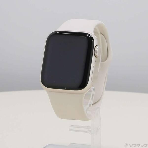 〔中古〕Apple(アップル) Apple Watch SE 第2世代 GPS 40mm スターライトアルミニウムケース スターライトスポーツバンド〔371-ud〕 | 