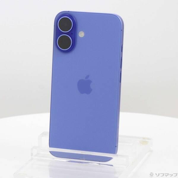 〔中古〕Apple(アップル) iPhone16 128GB ウルトラマリン MYDU3J／A SIMフリー〔377-ud〕 | 
