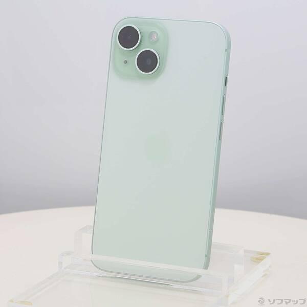〔中古〕Apple(アップル) iPhone15 128GB グリーン MTMM3J／A SIMフリー〔371-ud〕 | 