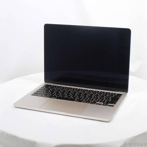 〔中古〕〔展示品〕 MacBook Air 13.6-inch Late-2024 MC7W4J／A Apple M2 8コアCPU_8コアGPU 16GB SSD256GB スターライト 〔26.3 Tahoe〕〔377-ud〕 | 