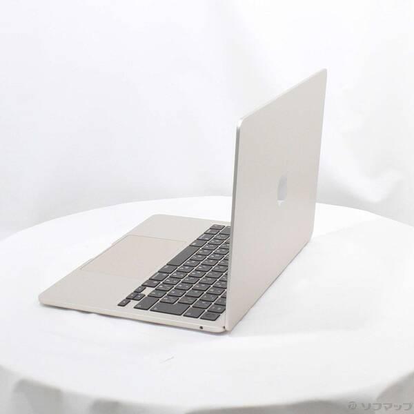 〔中古〕〔展示品〕 MacBook Air 13.6-inch Late-2024 MC7W4J／A Apple M2 8コアCPU_8コアGPU 16GB SSD256GB スターライト 〔26.3 Tahoe〕〔377-ud〕 |  | 01