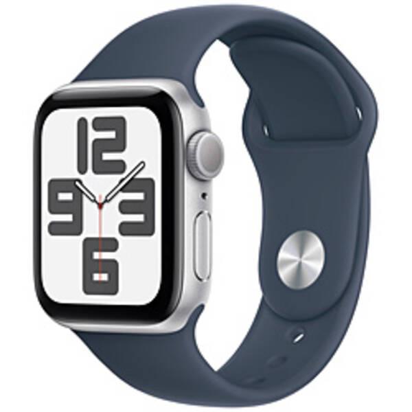〔中古〕Apple(アップル) Apple Watch SE 第2世代 GPS 40mm シルバーアルミニウムケース ストームブルースポーツバンド〔377-ud〕 | 