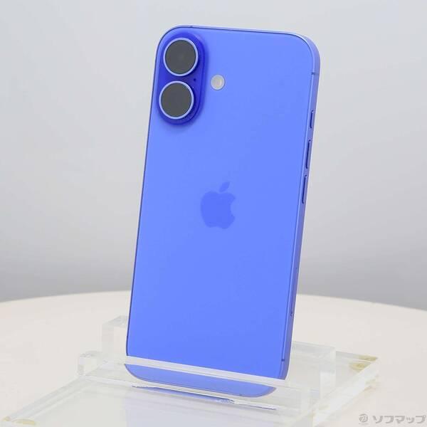 〔中古〕Apple(アップル) iPhone16 128GB ウルトラマリン MYDU3J／A SIMフリー〔377-ud〕 | 