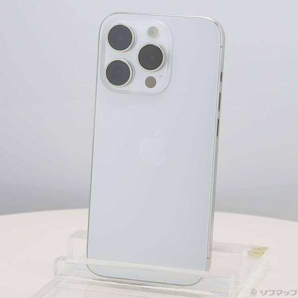 〔中古〕Apple(アップル) iPhone15 Pro 128GB ホワイトチタニウム MTU83J／A SIMフリー〔262-ud〕 | 
